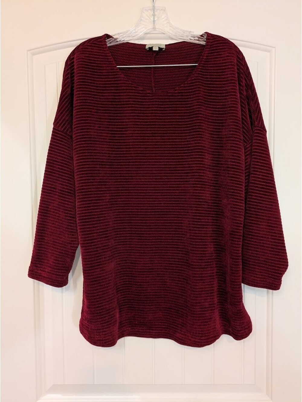 ❤️ Chenault Textured Sweater Rich Red 1X | GUC | cozy statement knit